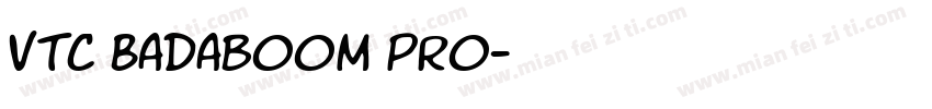 VTC Badaboom Pro字体转换